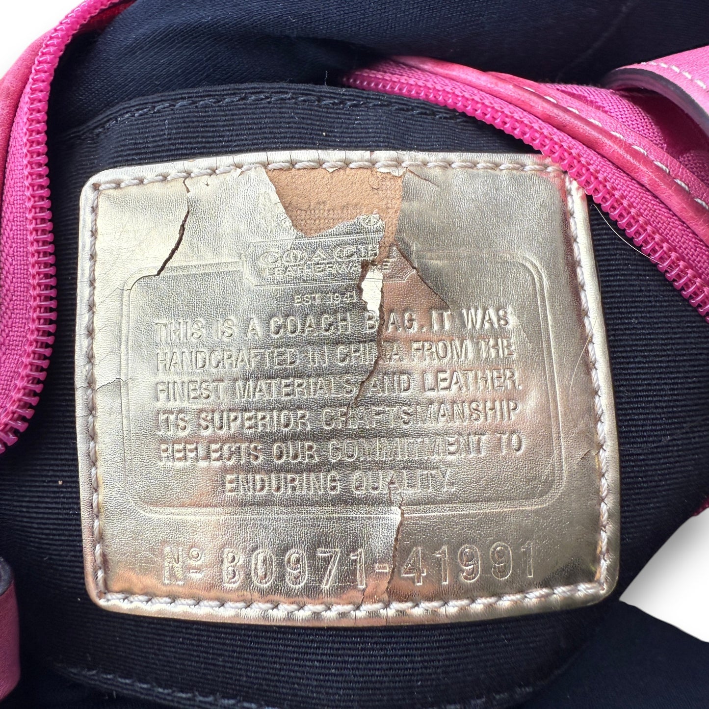 COACH MADISON OP ART MINI BAG PINK