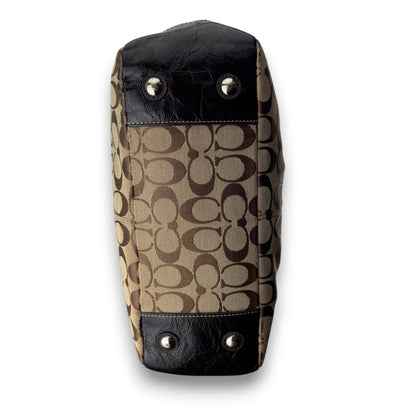 COACH SIGNATURE JACQUARD STRIPE BAG (LARGE) 