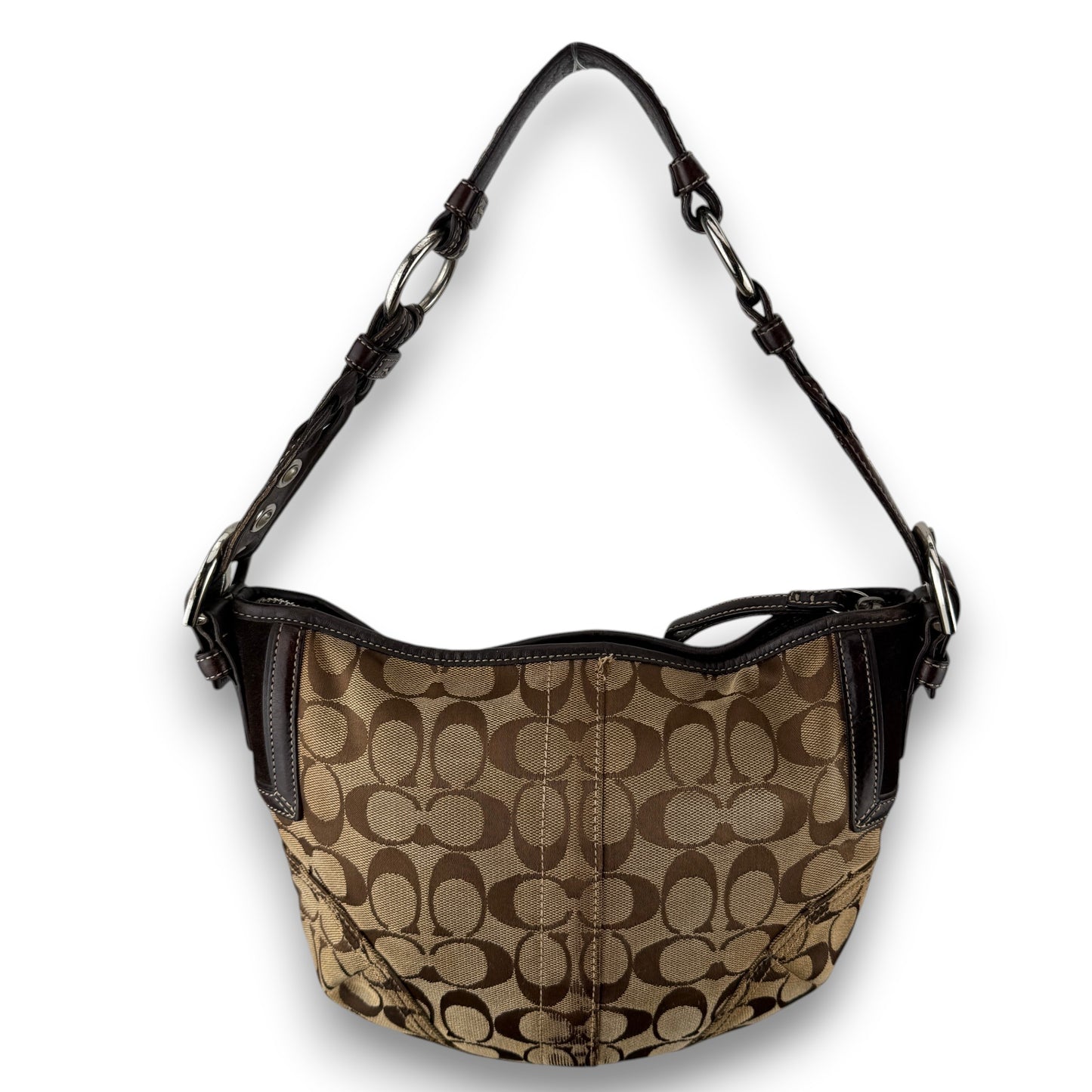 COACH SIGNATURE BRAIDED HOBO BAG