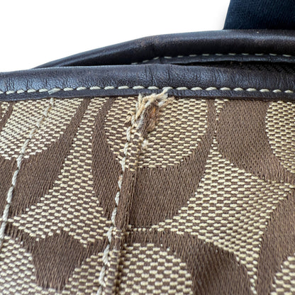 COACH SIGNATURE BRAIDED HOBO BAG