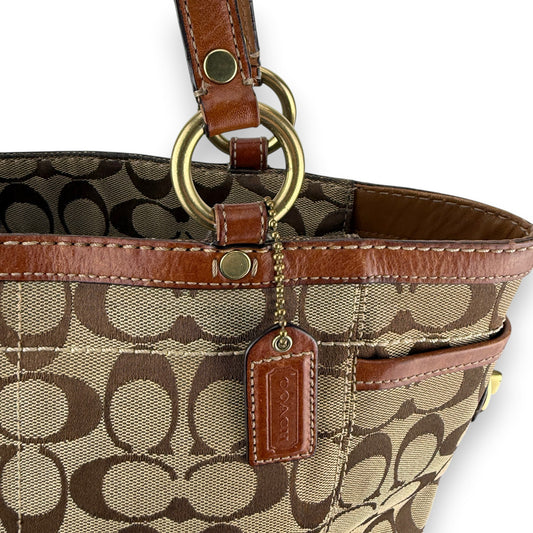 COACH SIGNATURE GALLERY TOTE BAG