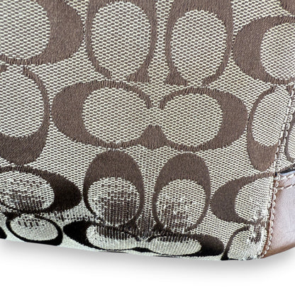 COACH SIGNATURE JACQUARD STRIPE BAG (LARGE) 