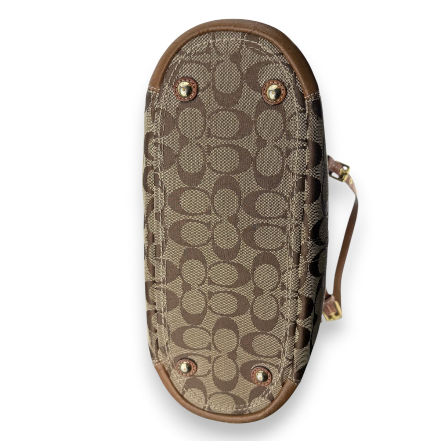 COACH SIGNATURE JACQUARD STRIPE BAG (LARGE) 