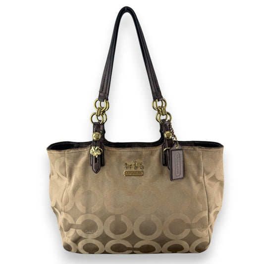 COACH SIGNATURE OP ART TOTE BAG