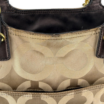 COACH SIGNATURE JACQUARD STRIPE BAG (LARGE) 
