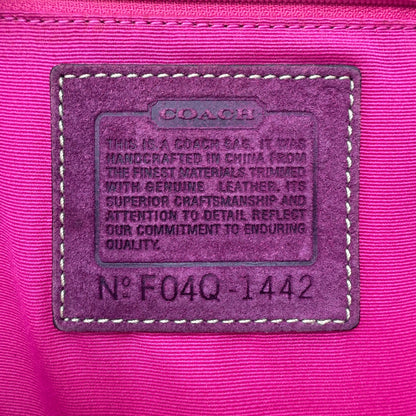 COACH SIGNATURE SUEDE TOTE BAG