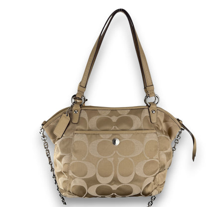 COACH SIGNATURE LEAH SHOULDER BAG