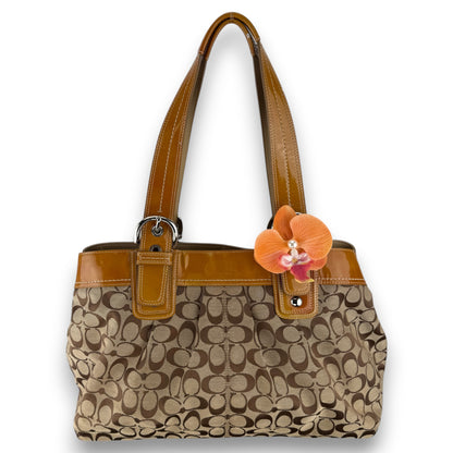 COACH SIGNATURE PLEATED TOTE BAG