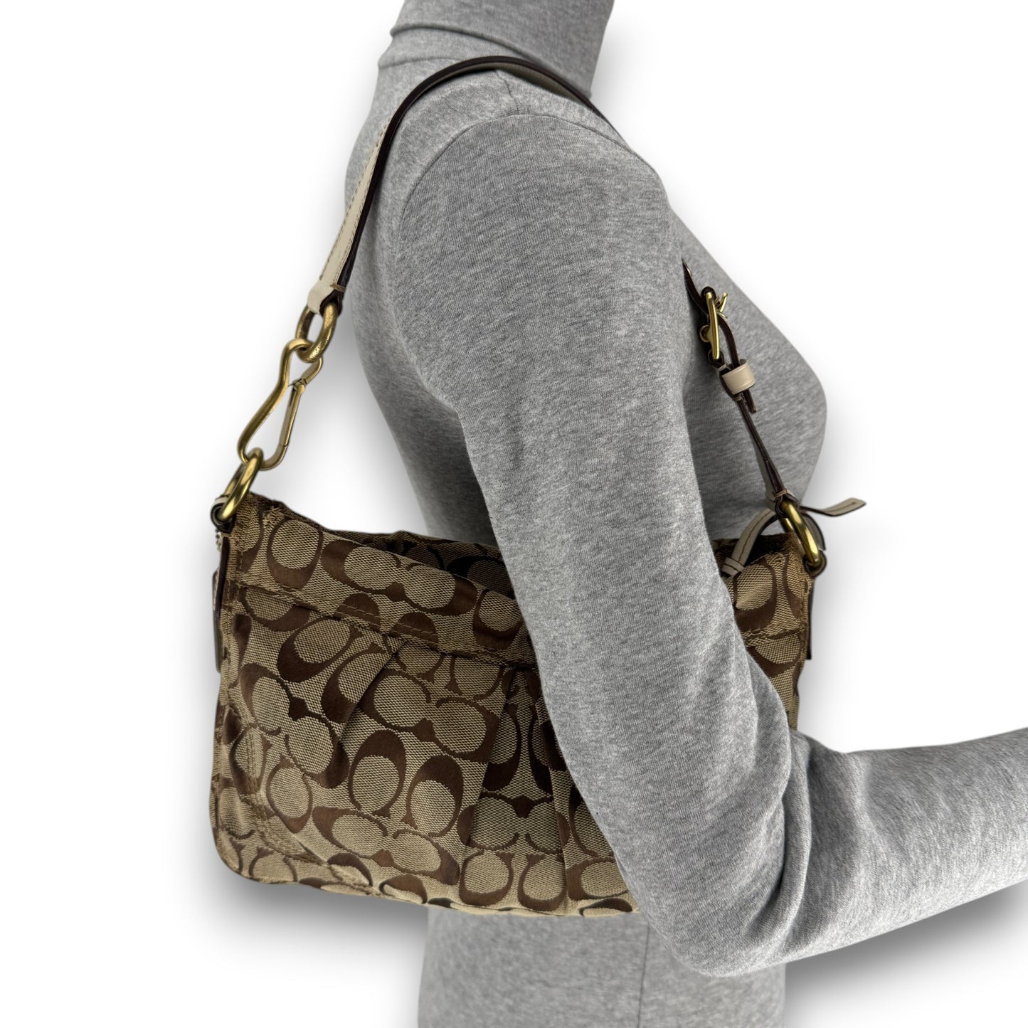 COACH SIGNATURE JACQUARD HOBO BAG