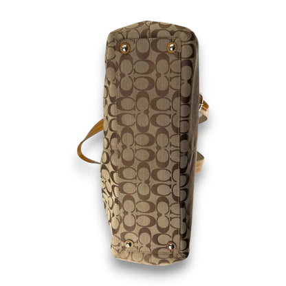 COACH SIGNATURE PLEATED TOTE BAG