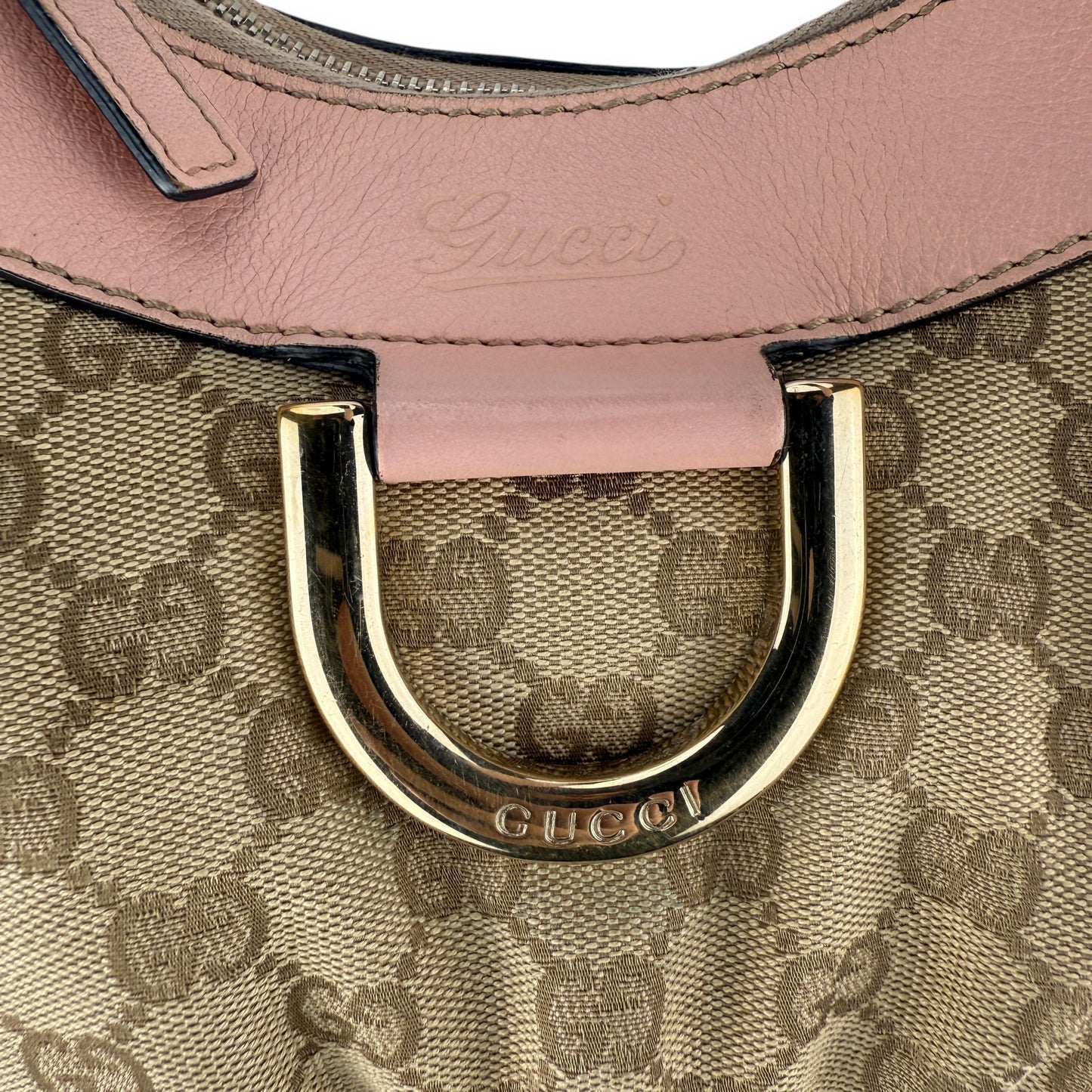 GUCCI D-RING PINK ABBEY BAG (SMALL)