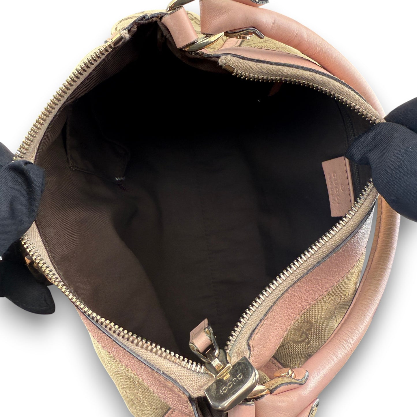 GUCCI D-RING PINK ABBEY BAG (SMALL)