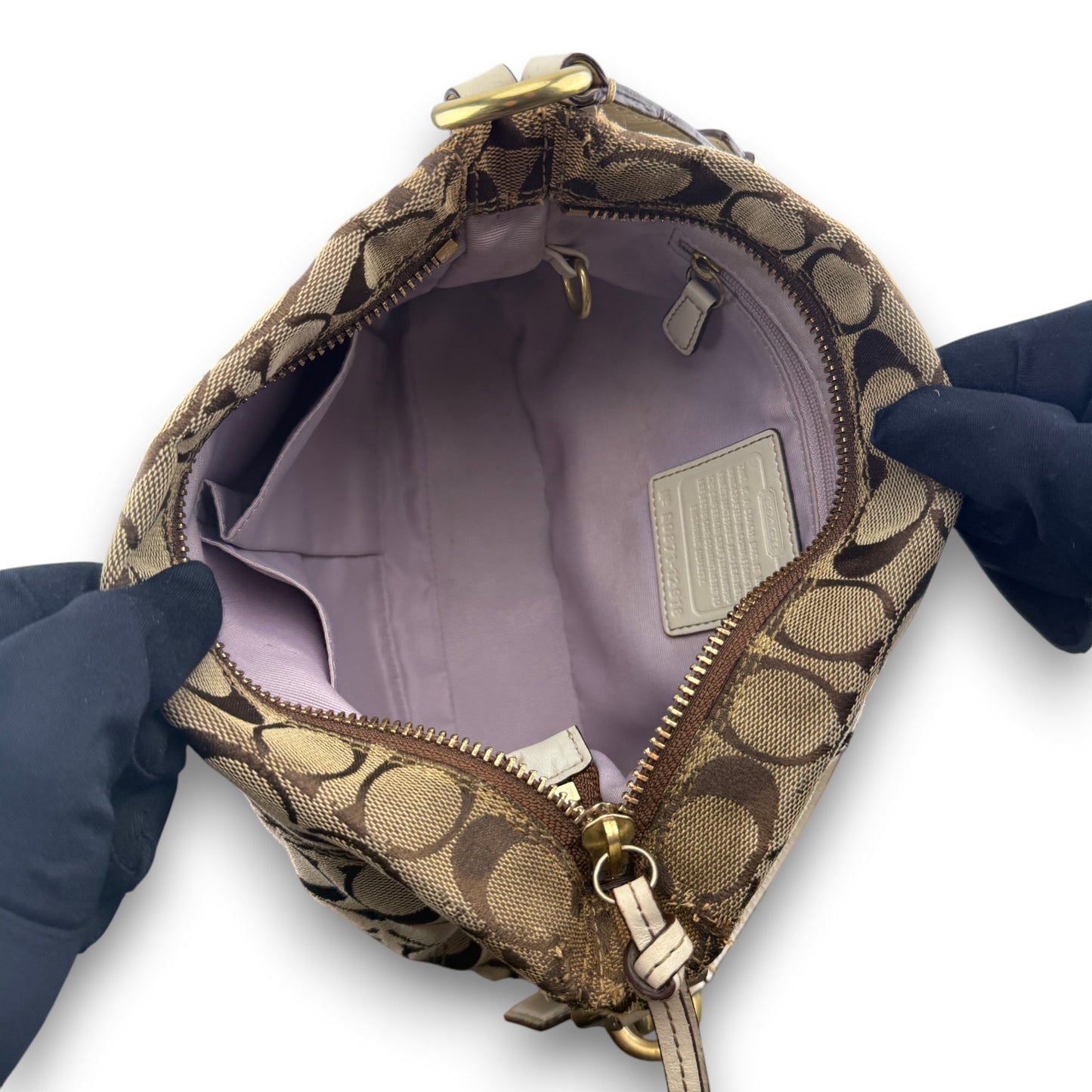 COACH SIGNATURE JACQUARD HOBO BAG