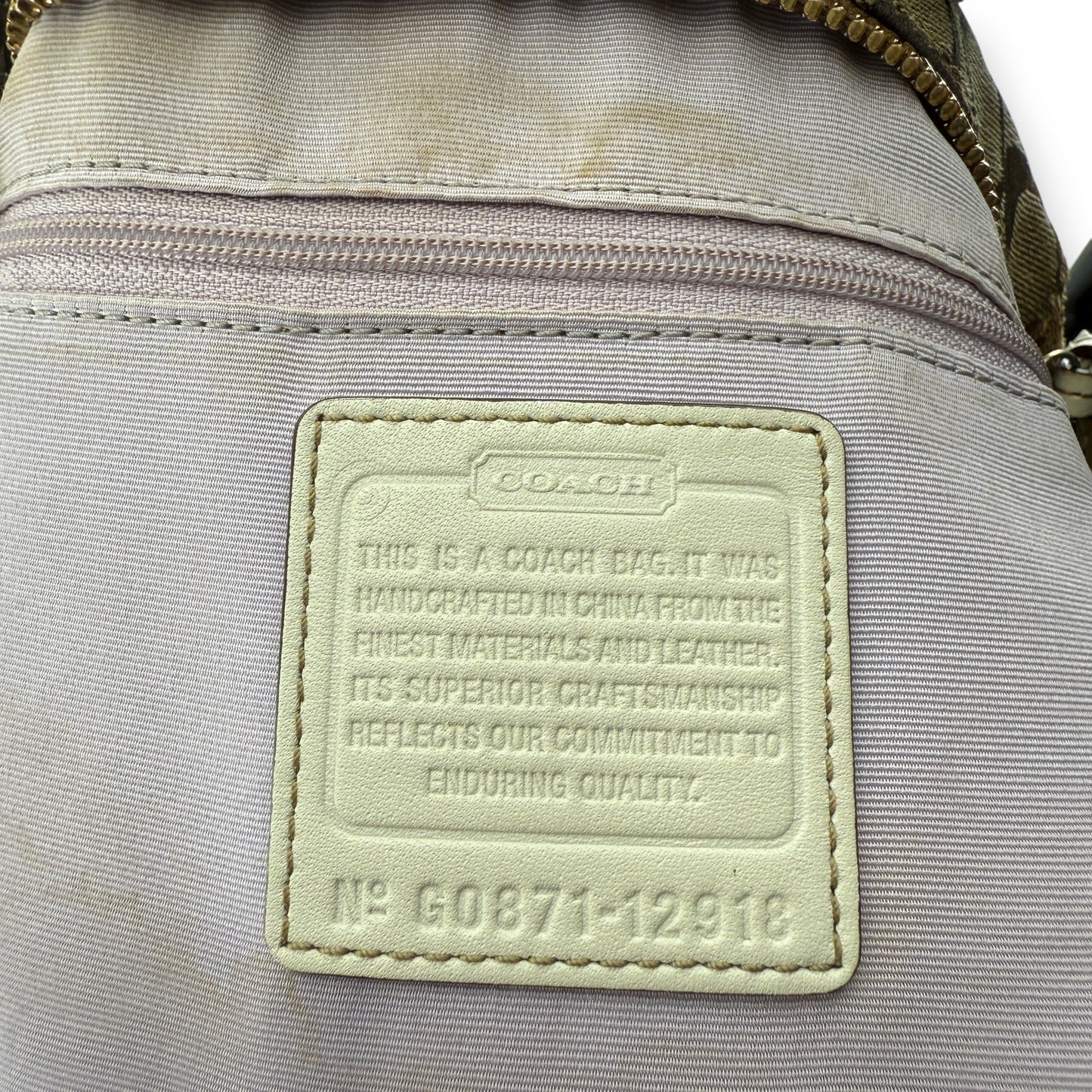 COACH SIGNATURE JACQUARD HOBO BAG