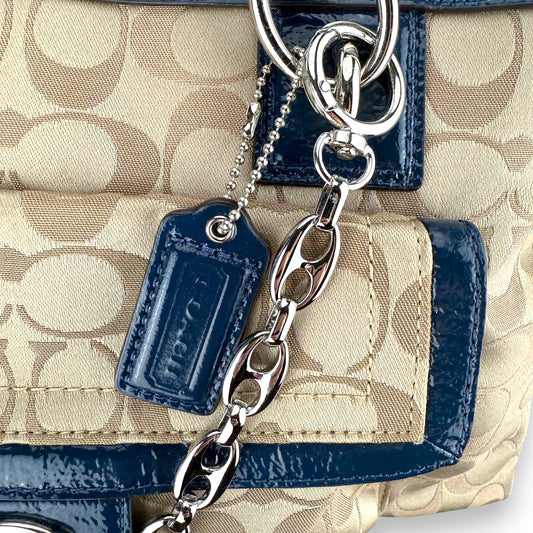 COACH SIGNATURE PENELOPE TURNLOCK TOTE BAG