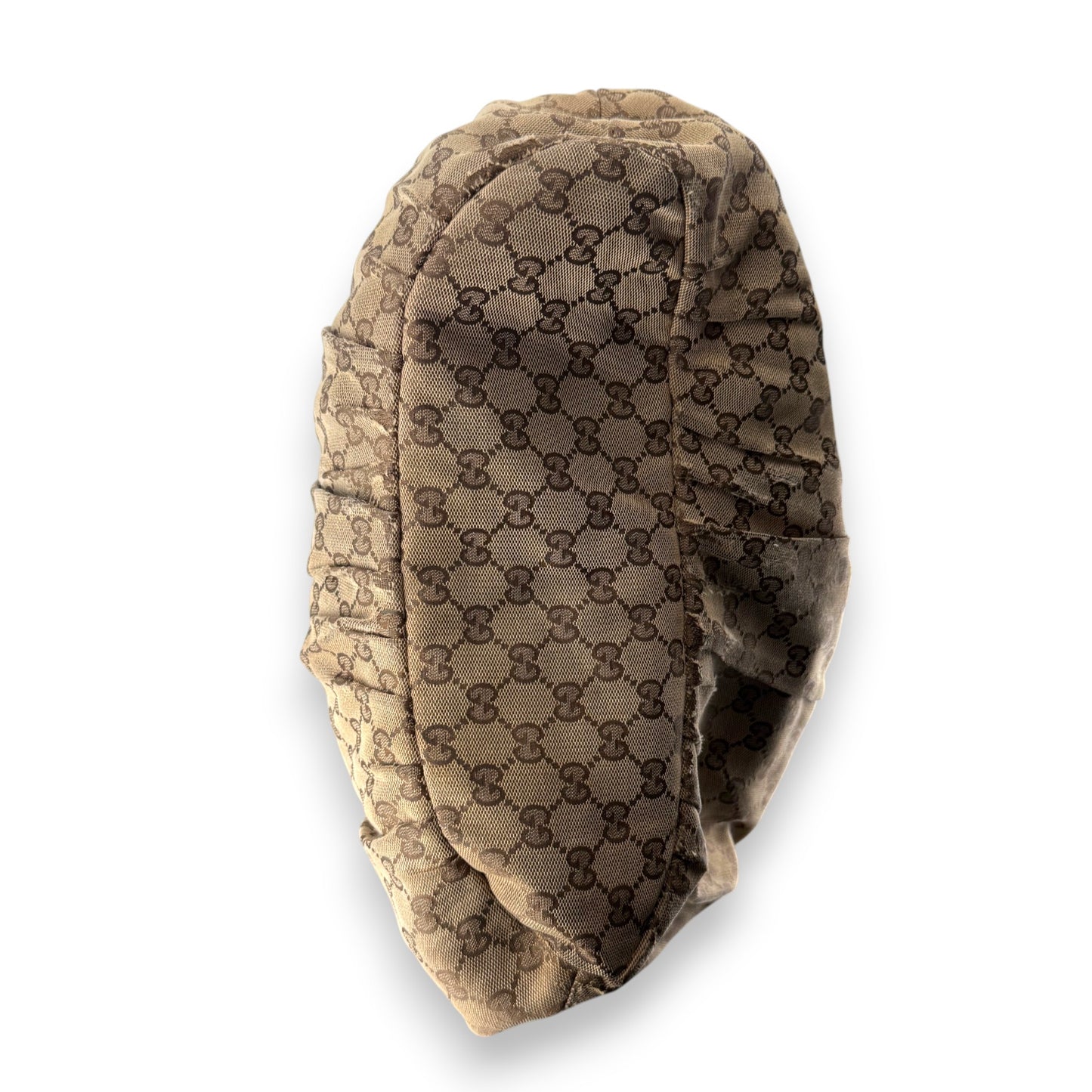 GUCCI GG CANVAS MEDIUM PELHAM STUDDED TOTE BAG