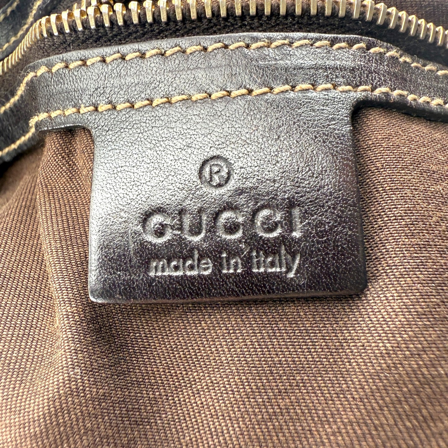 GUCCI GG CANVAS MEDIUM PELHAM STUDDED TOTE BAG