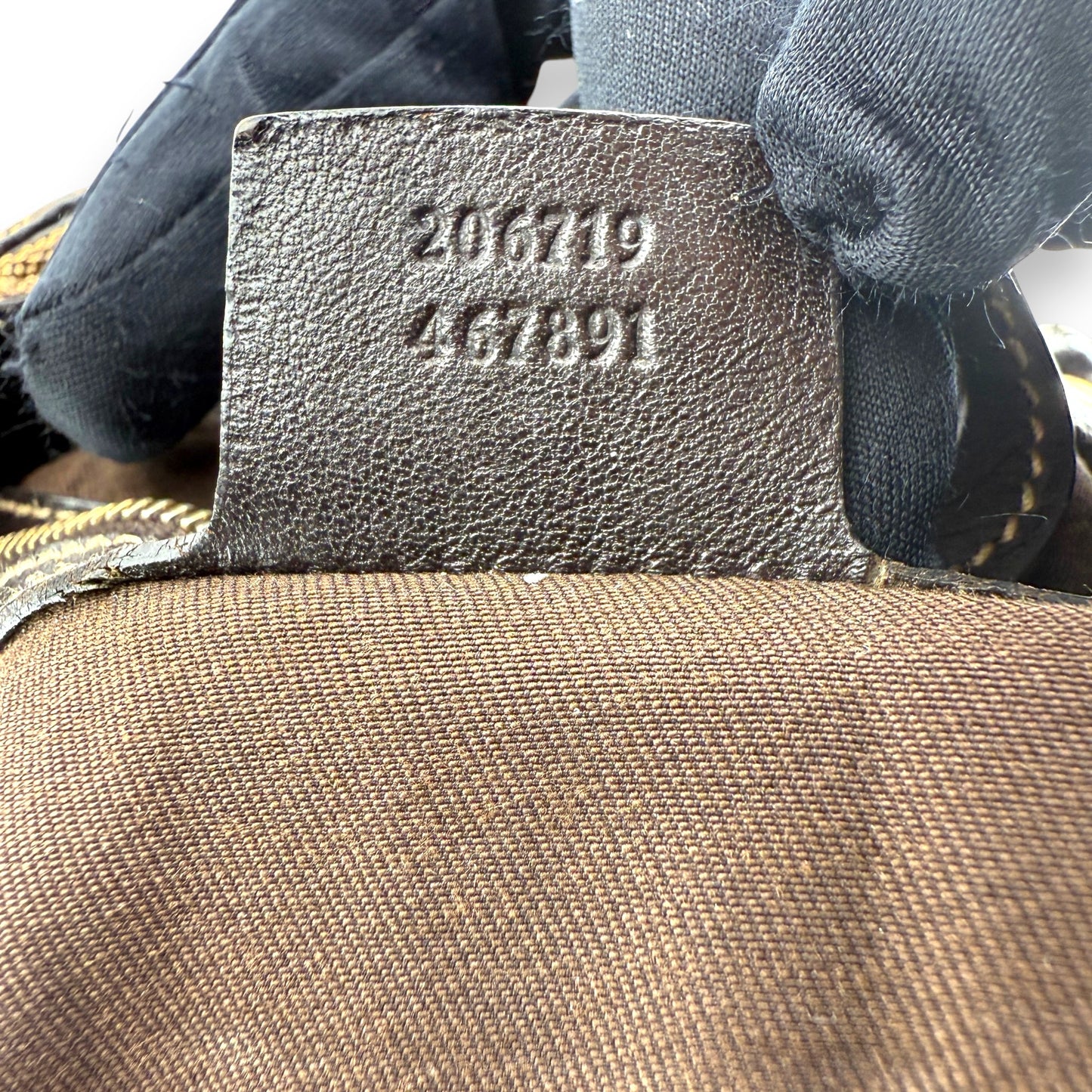 GUCCI GG CANVAS MEDIUM PELHAM STUDDED TOTE BAG