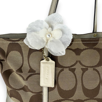 COACH SIGNATURE JACQUARD STRIPE BAG (LARGE) 