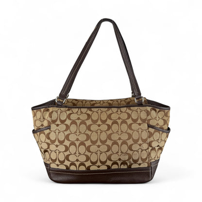 COACH SIGNATURE CANVAS SHOPPER BAG