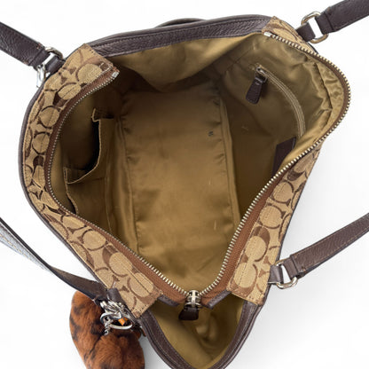 COACH SIGNATURE CANVAS SHOPPER BAG