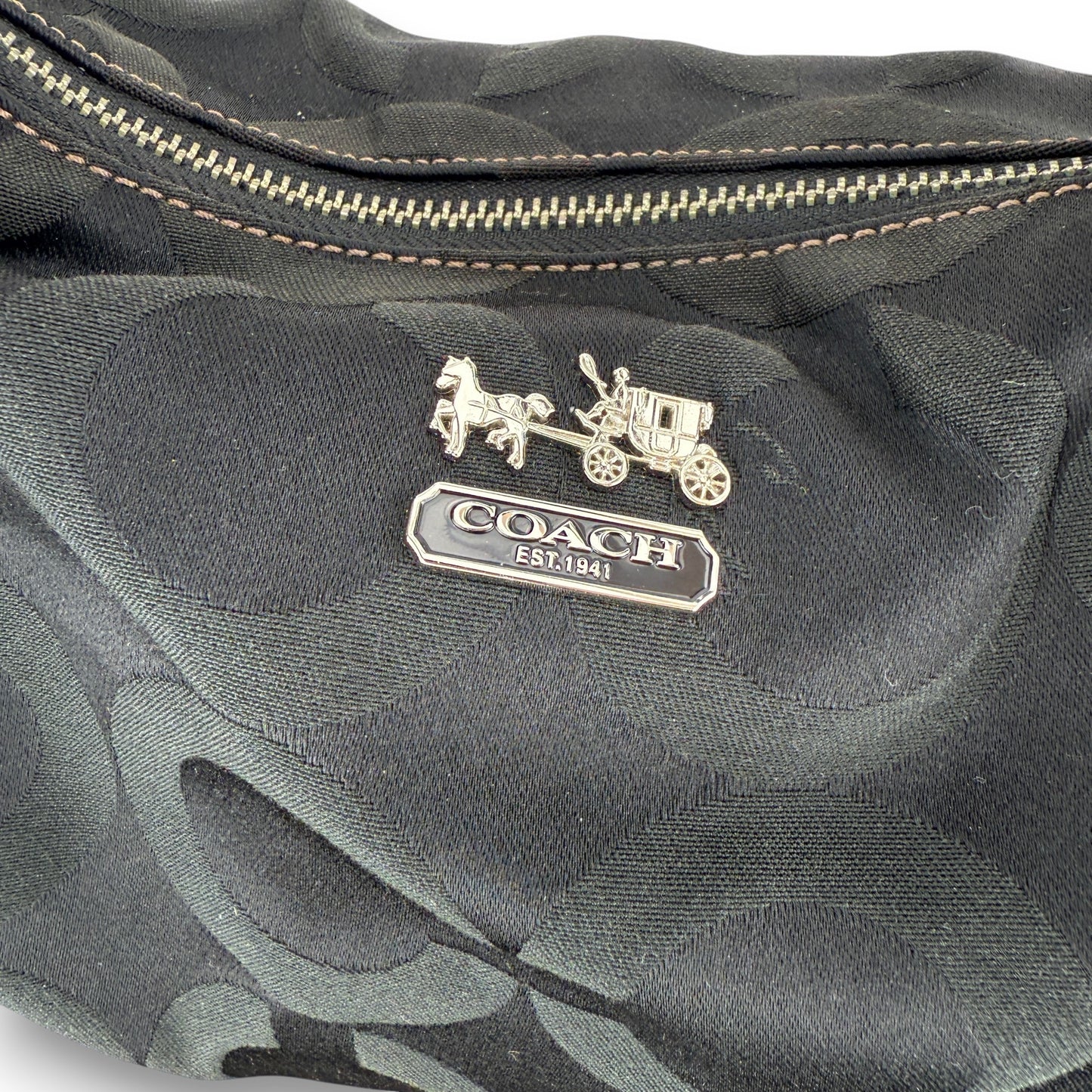 COACH MADISON HAILEY OP ART SHOULDER BAG