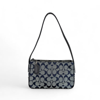 COACH SIGNATURE TABBY LEATHER HANDBAG