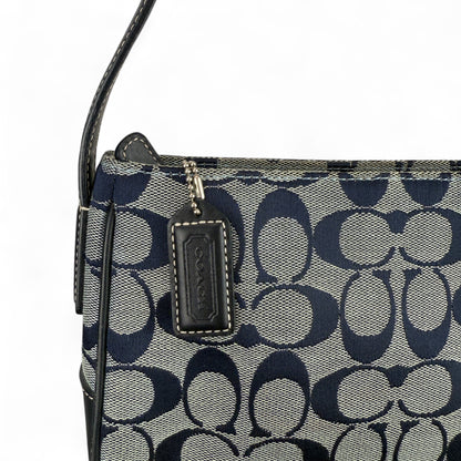 COACH SIGNATURE TABBY LEATHER HANDBAG