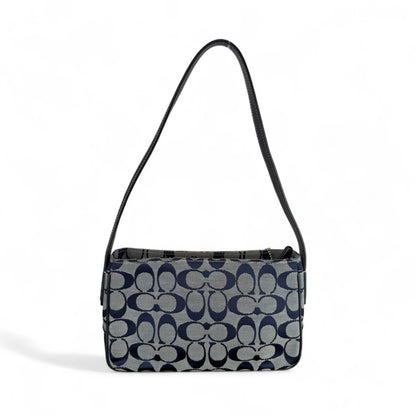 COACH SIGNATURE TABBY LEATHER HANDBAG