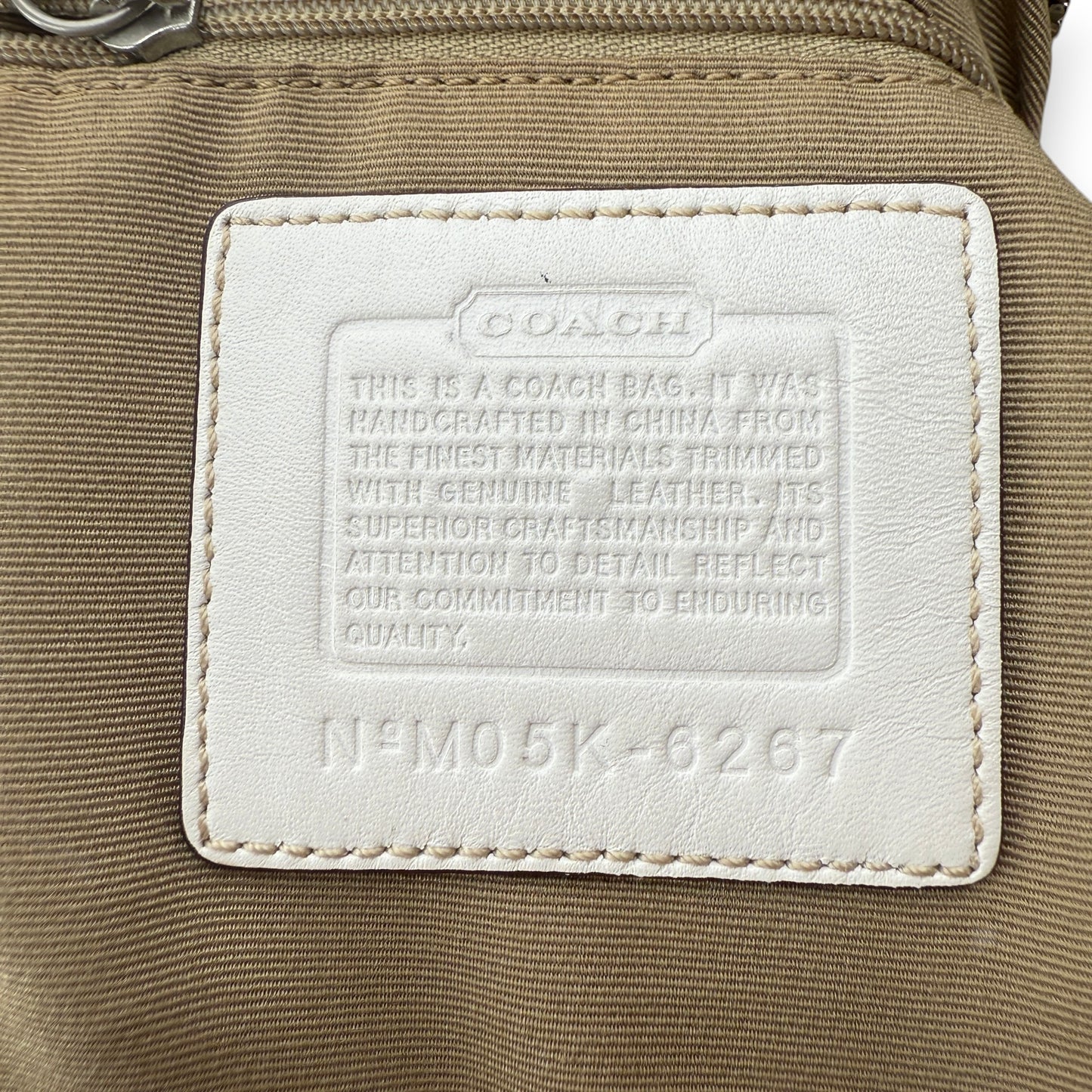 COACH SIGNATURE BRAIDED HOBO BAG