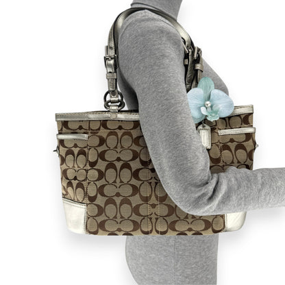 COACH SIGNATURE GALLERY TOTE BAG