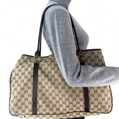 GUCCI GG TWINS MONOGRAM BAG LARGE