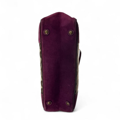 COACH SIGNATURE JACQUARD STRIPE BAG (LARGE) 