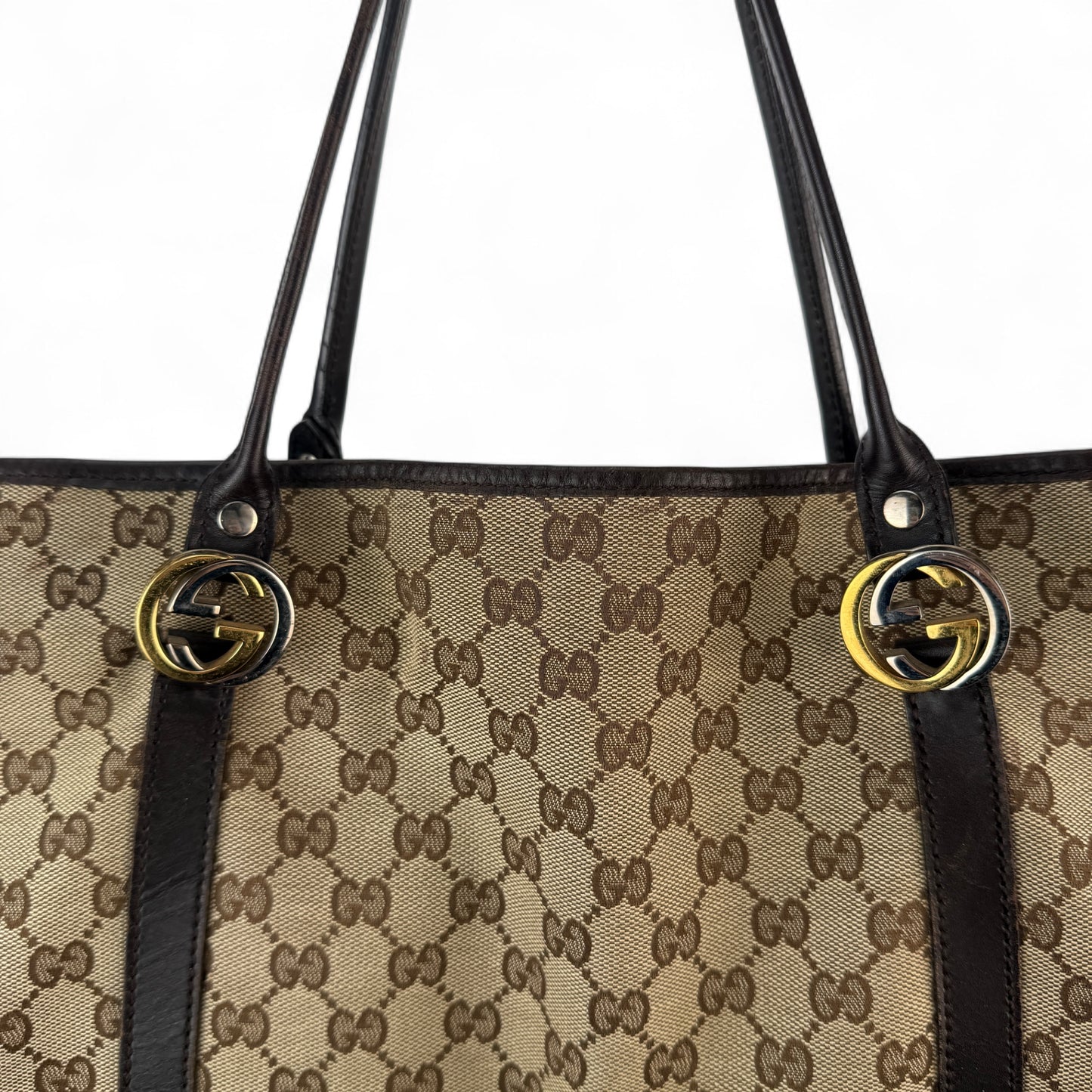 GUCCI GG TWINS MONOGRAM BAG LARGE