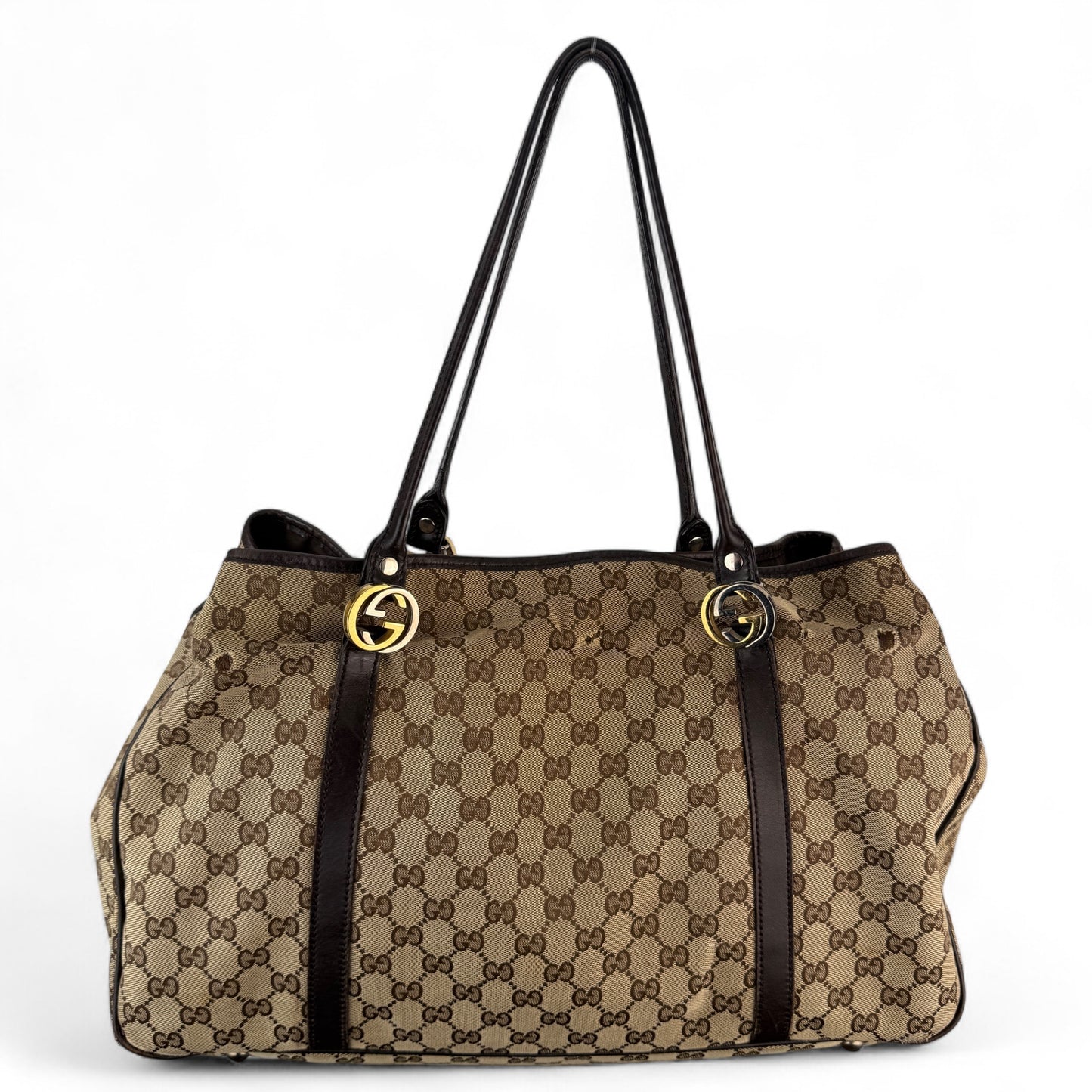 GUCCI GG TWINS MONOGRAM BAG LARGE