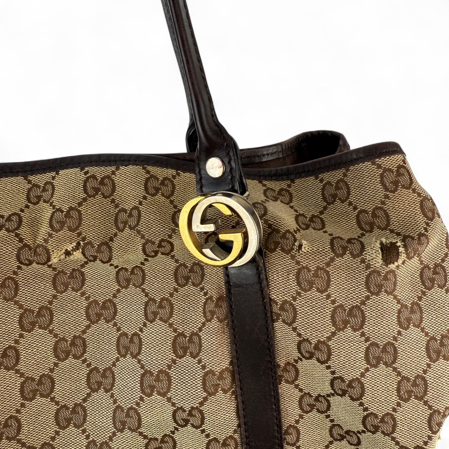 GUCCI GG TWINS MONOGRAM BAG LARGE