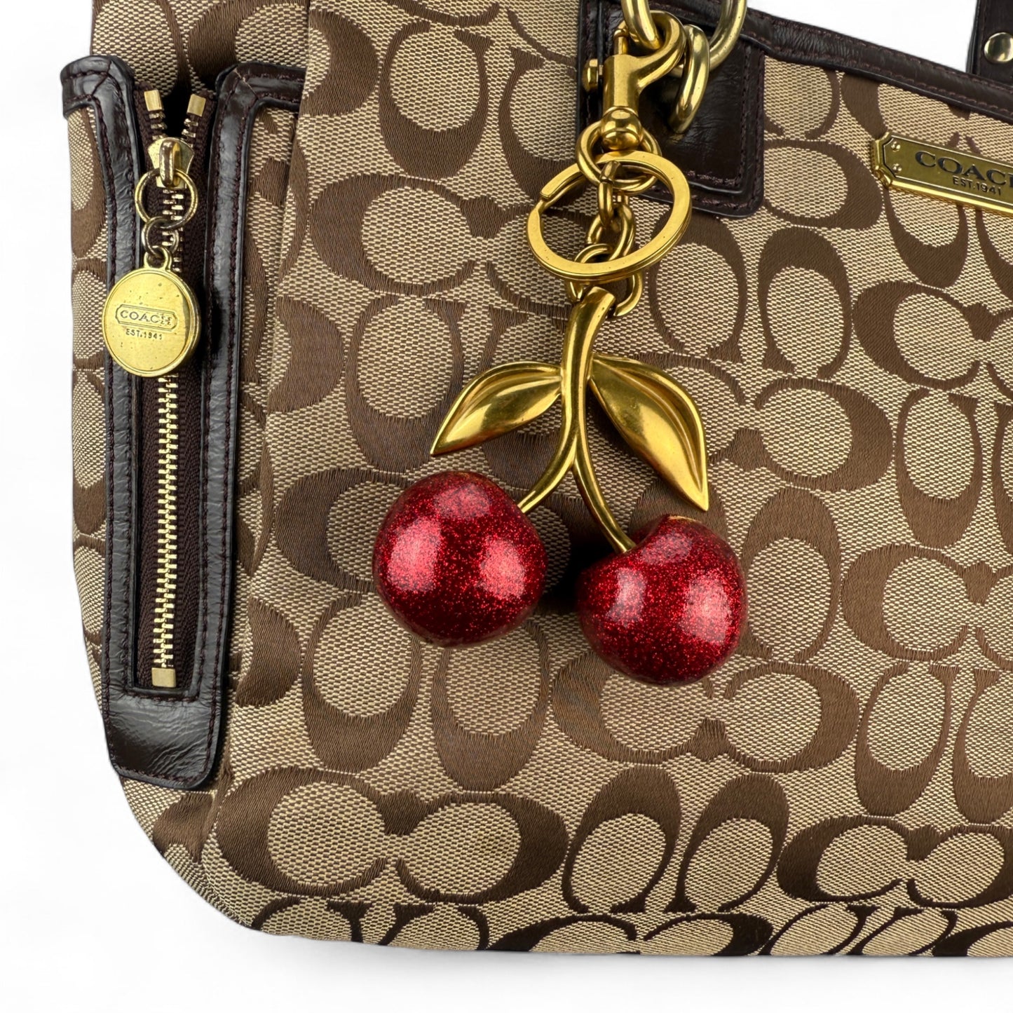 COACH SIGNATURE GALLERY TOTE SHOULDER BAG 