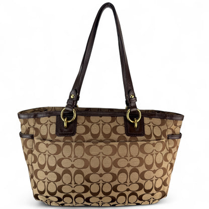 COACH SIGNATURE GALLERY TOTE SHOULDER BAG 