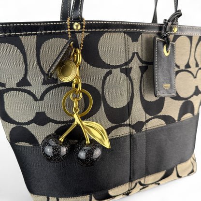 COACH SIGNATURE STRIPE REVERSIBLE TOTE