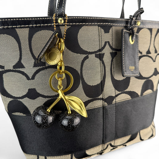 COACH SIGNATURE STRIPE REVERSIBLE TOTE