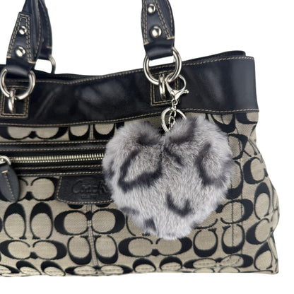 COACH SIGNATURE GREY PENELOPE SATCHEL BAG
