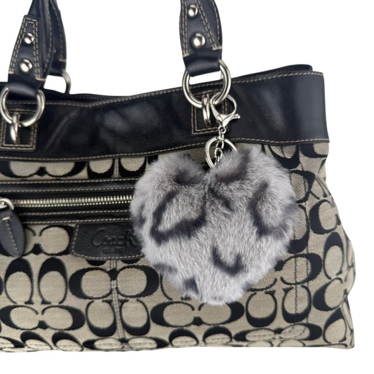 COACH SIGNATURE JACQUARD STRIPE BAG (LARGE) 