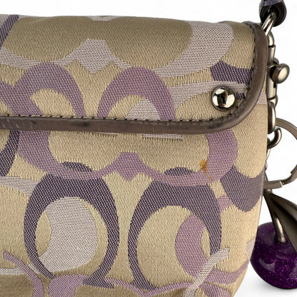 COACH SIGNATURE MINI BOSTON BAG 