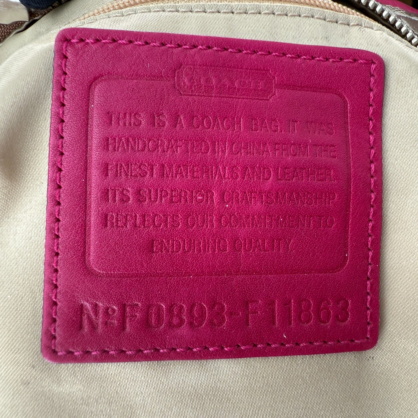 COACH SIGNATURE SUFFLETTE BRAIDED SHOULDER BAG