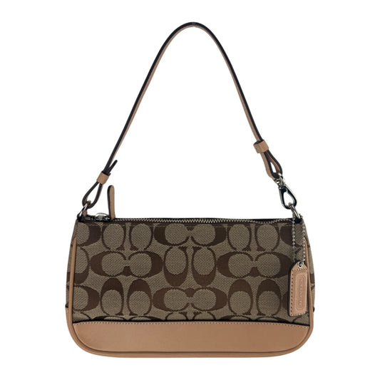 COACH SIGNATURE CANVAS BAG DARK RED 