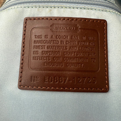 COACH SIGNATURE PLEATED GALLERY TOTE BAG