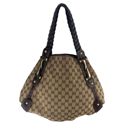 GUCCI GG PELHAM BRAIDED SHOULDER BAG