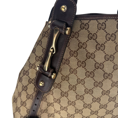 GUCCI GG PELHAM BRAIDED SHOULDER BAG