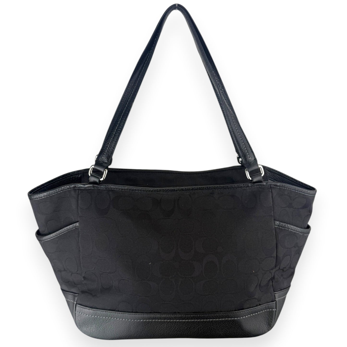 COACH SIGNATURE JACQUARD STRIPE BAG (LARGE) 