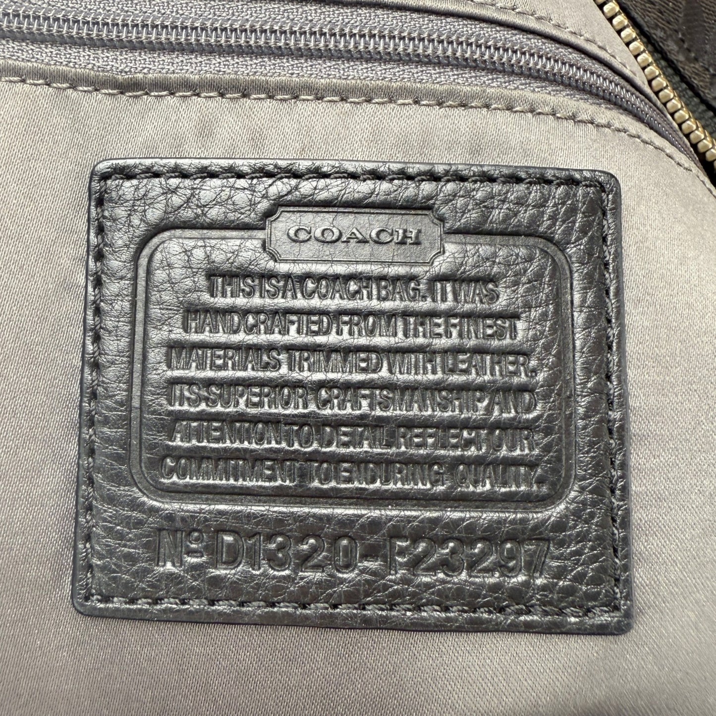 COACH SIGNATURE JACQUARD STRIPE BAG (LARGE) 